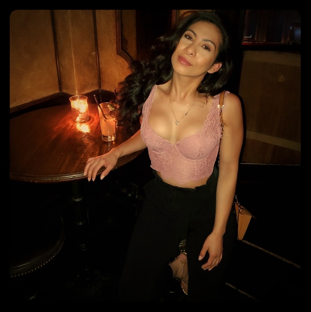 Lace crop top
